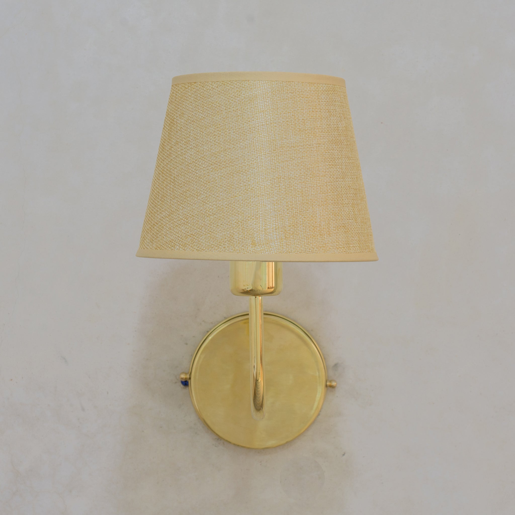 Handcrafted Brass Wall Sconce, Wall Light With Tissue Cover, Living Room Wall Light, Indoor Wall Lamp - Insideast