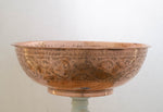 Load image into Gallery viewer, Handcrafted Engraved Round Solid Copper Sink - Small Bathroom Vessel Vanity
