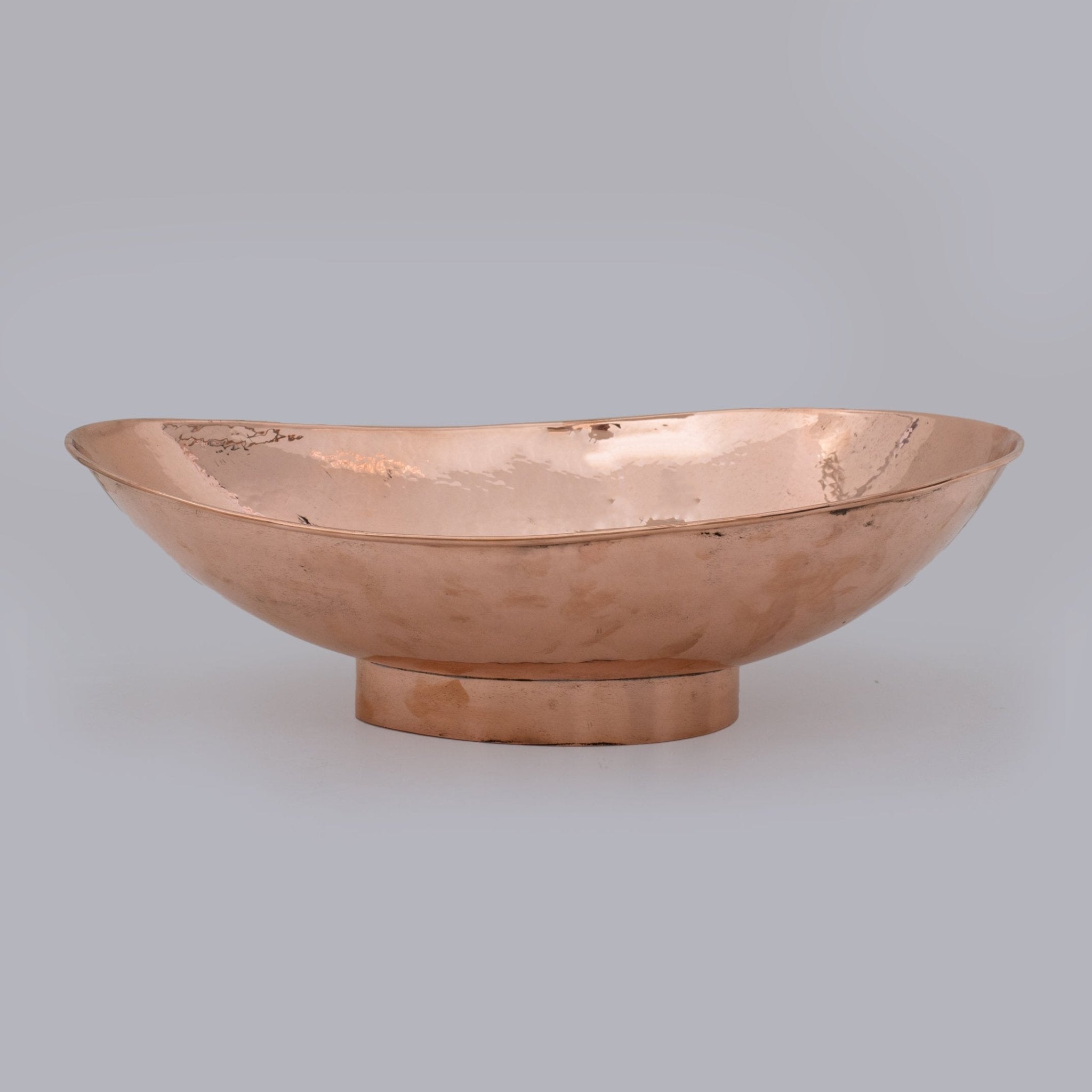 Handcrafted Solid Copper Vessel Sink, Vanity Top Mount Sink, Bathroom Copper Basin, Freestanding Sink Copper - Insideast