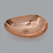 Handcrafted Solid Copper Vessel Sink, Vanity Top Mount Sink, Bathroom Copper Basin, Freestanding Sink Copper - Insideast