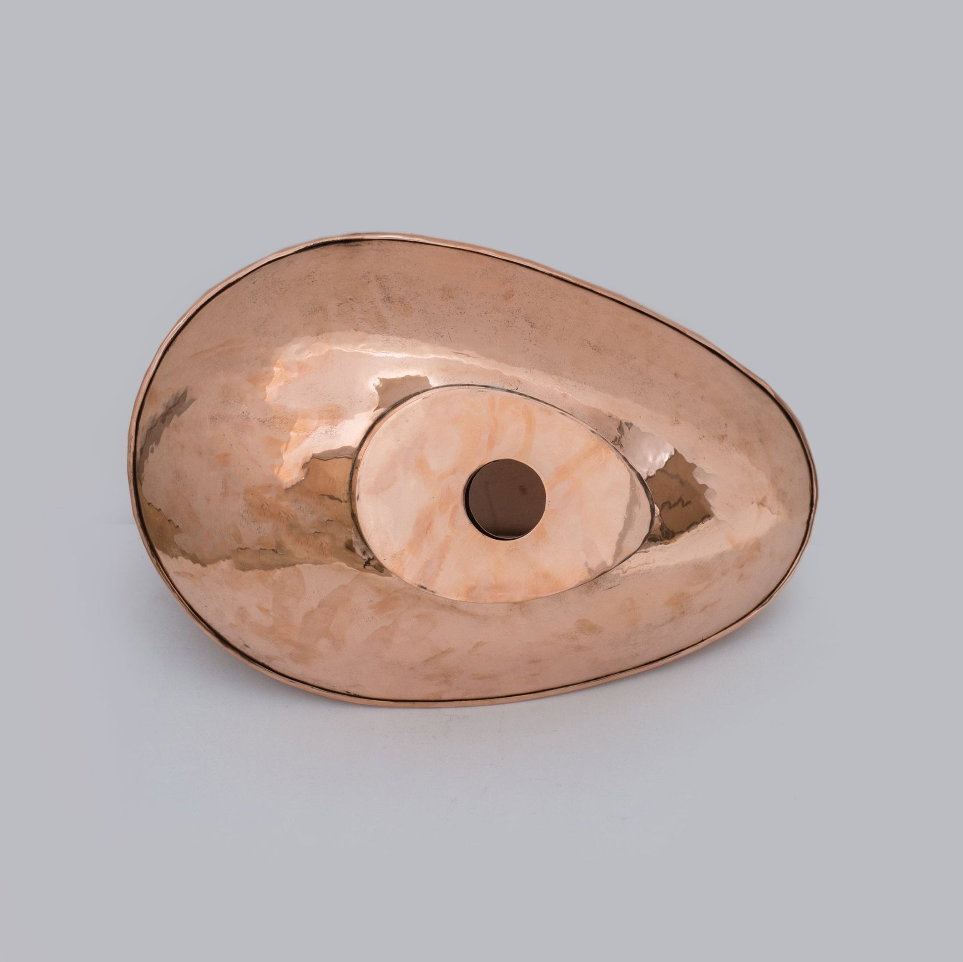 Handcrafted Solid Copper Vessel Sink, Vanity Top Mount Sink, Bathroom Copper Basin, Freestanding Sink Copper - Insideast