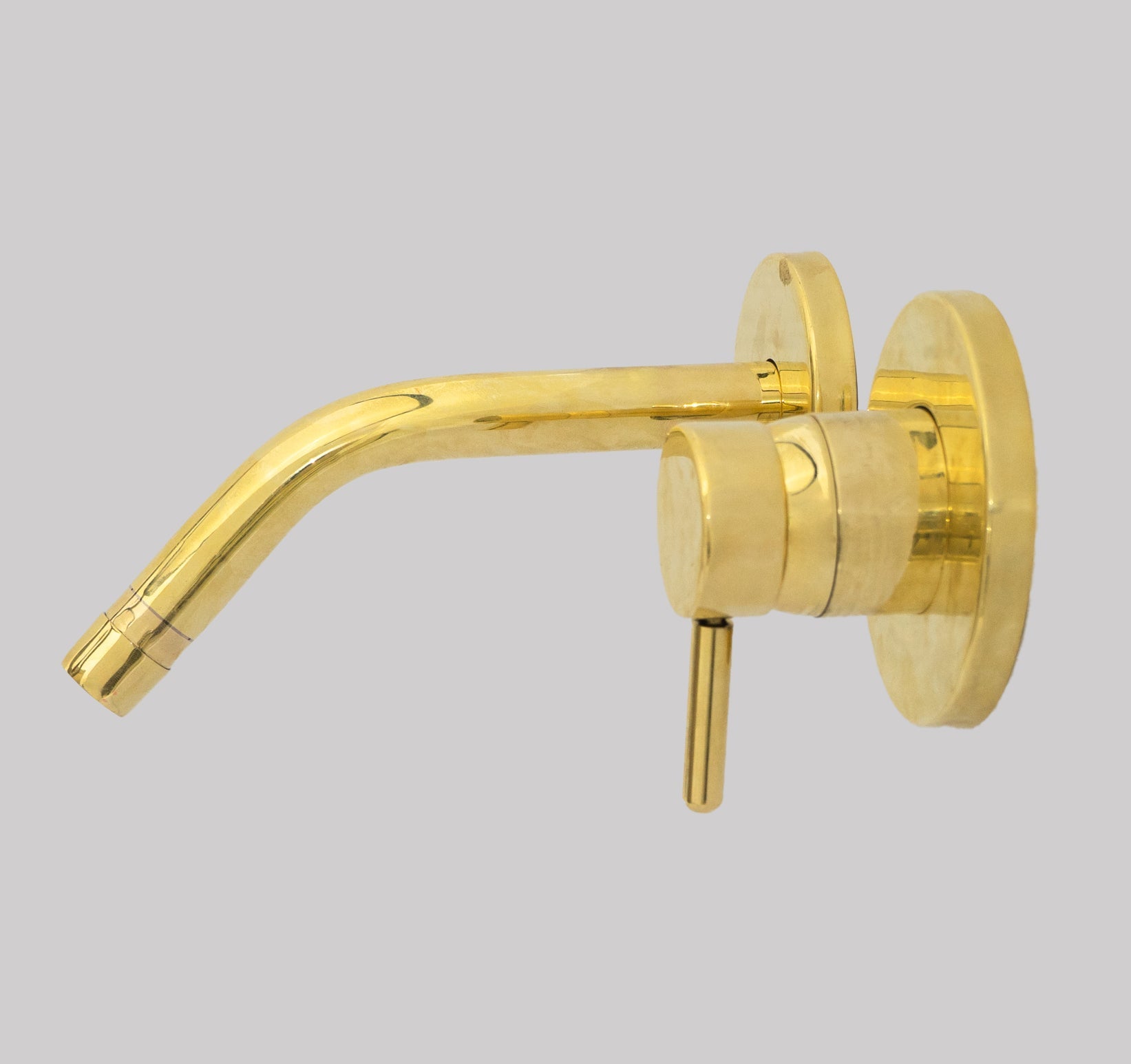 Heritage - Unlacquered Brass Bath Wall Mount Faucet - Insideast