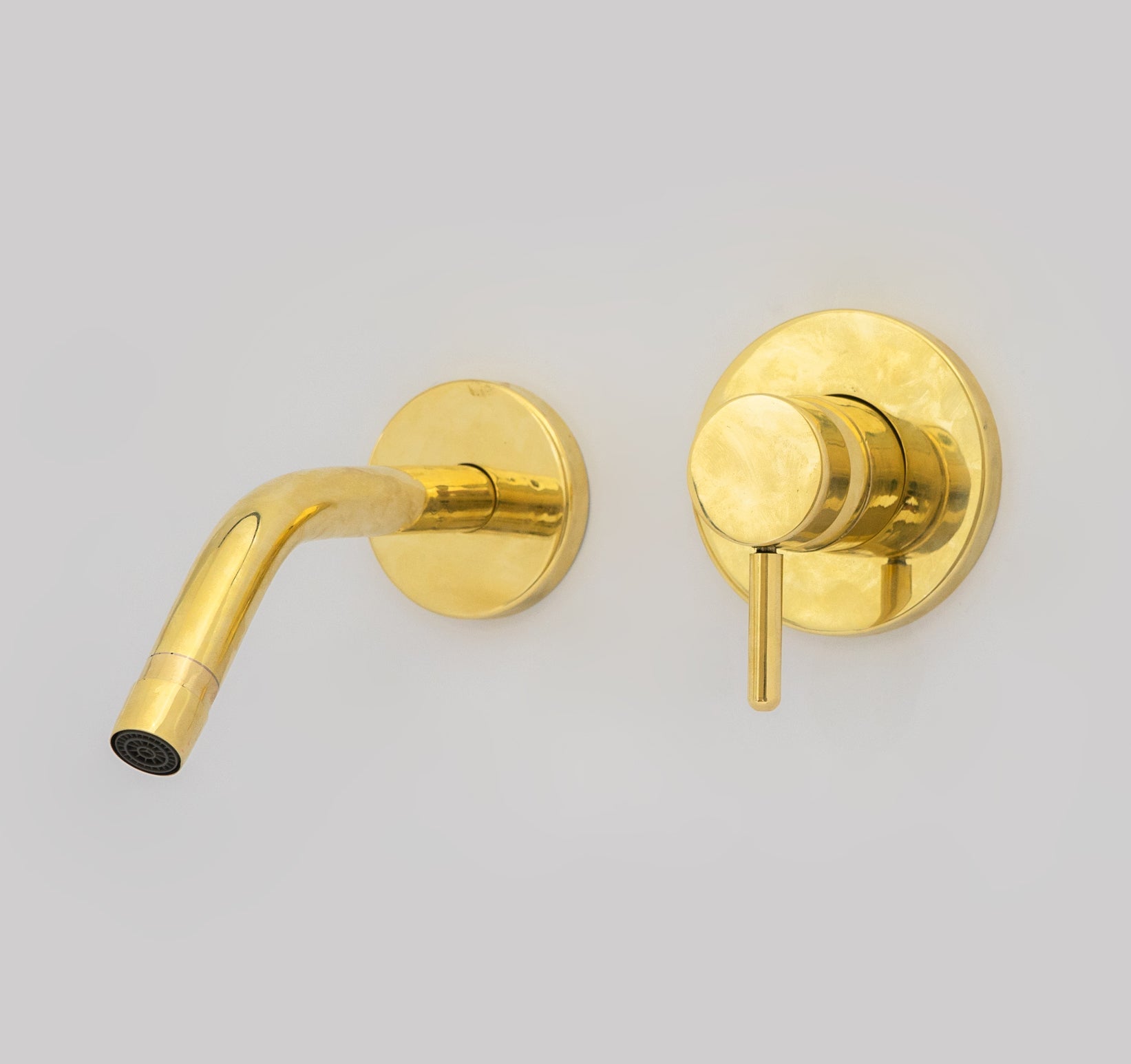 Heritage - Unlacquered Brass Bath Wall Mount Faucet - Insideast