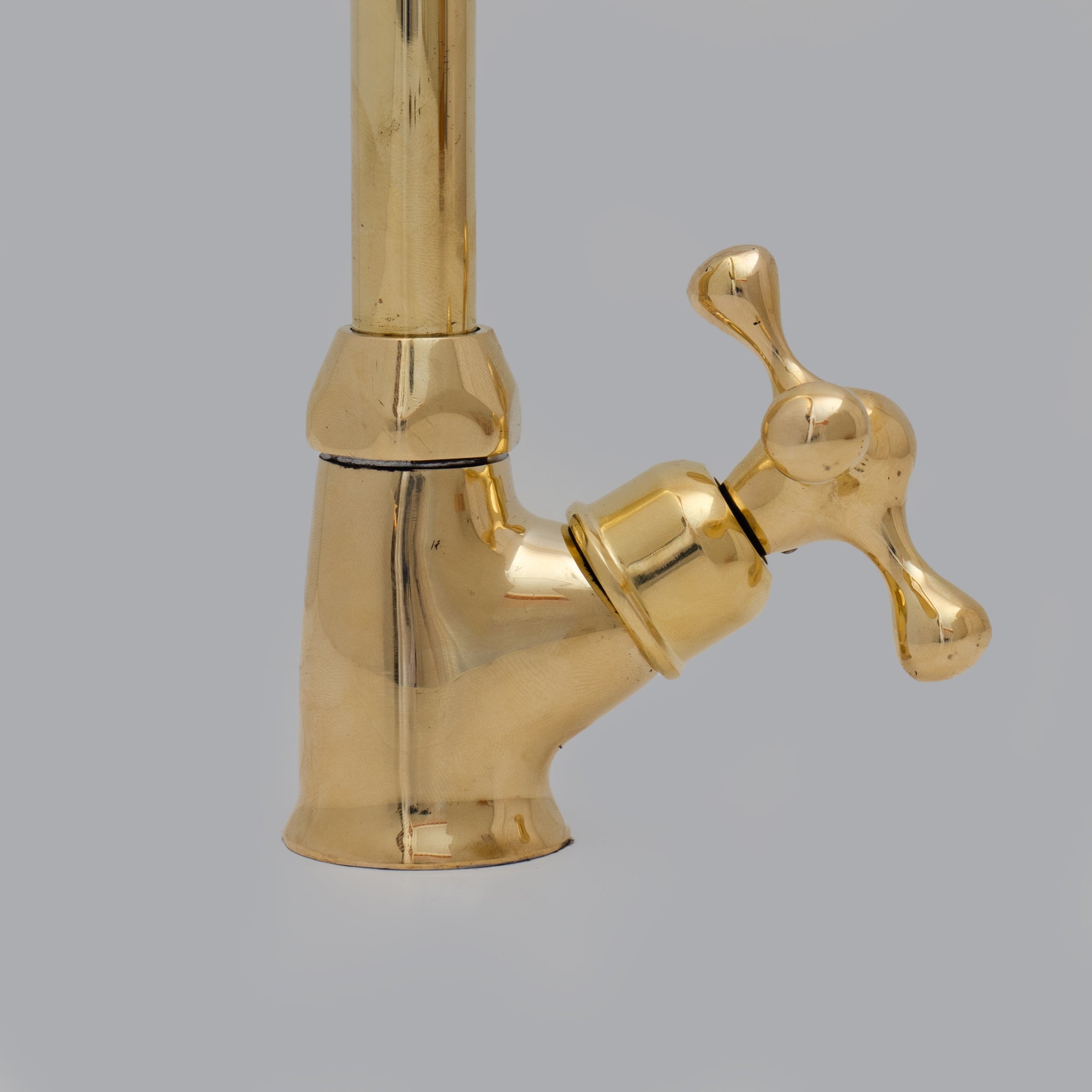 Heritage - Unlacquered Brass Single Hole Sink Faucet - Insideast