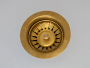Heritage - Unlacquered Brass Sink Strainer - Insideast