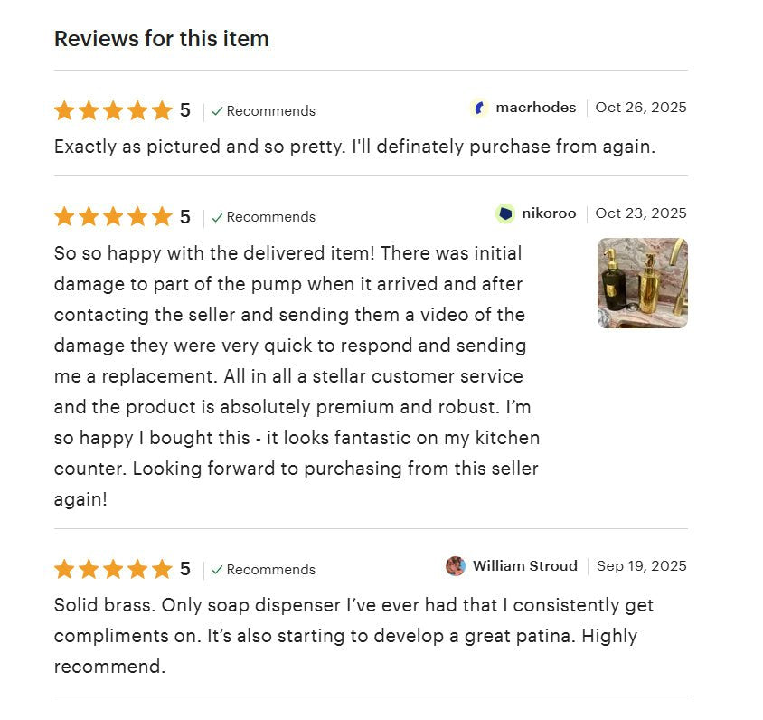 Heritage - Unlacquered Brass Soap Dispenser - Insideast