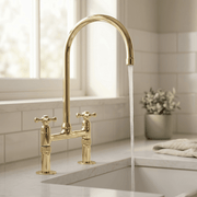 Heritage Living Brass Bridge Faucet | Signature Living Finishes - Insideast