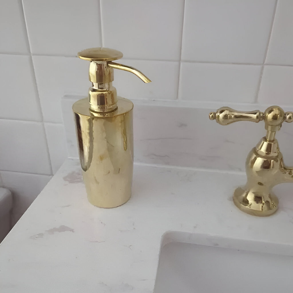 Heritage - Unlacquered Brass Soap Dispenser