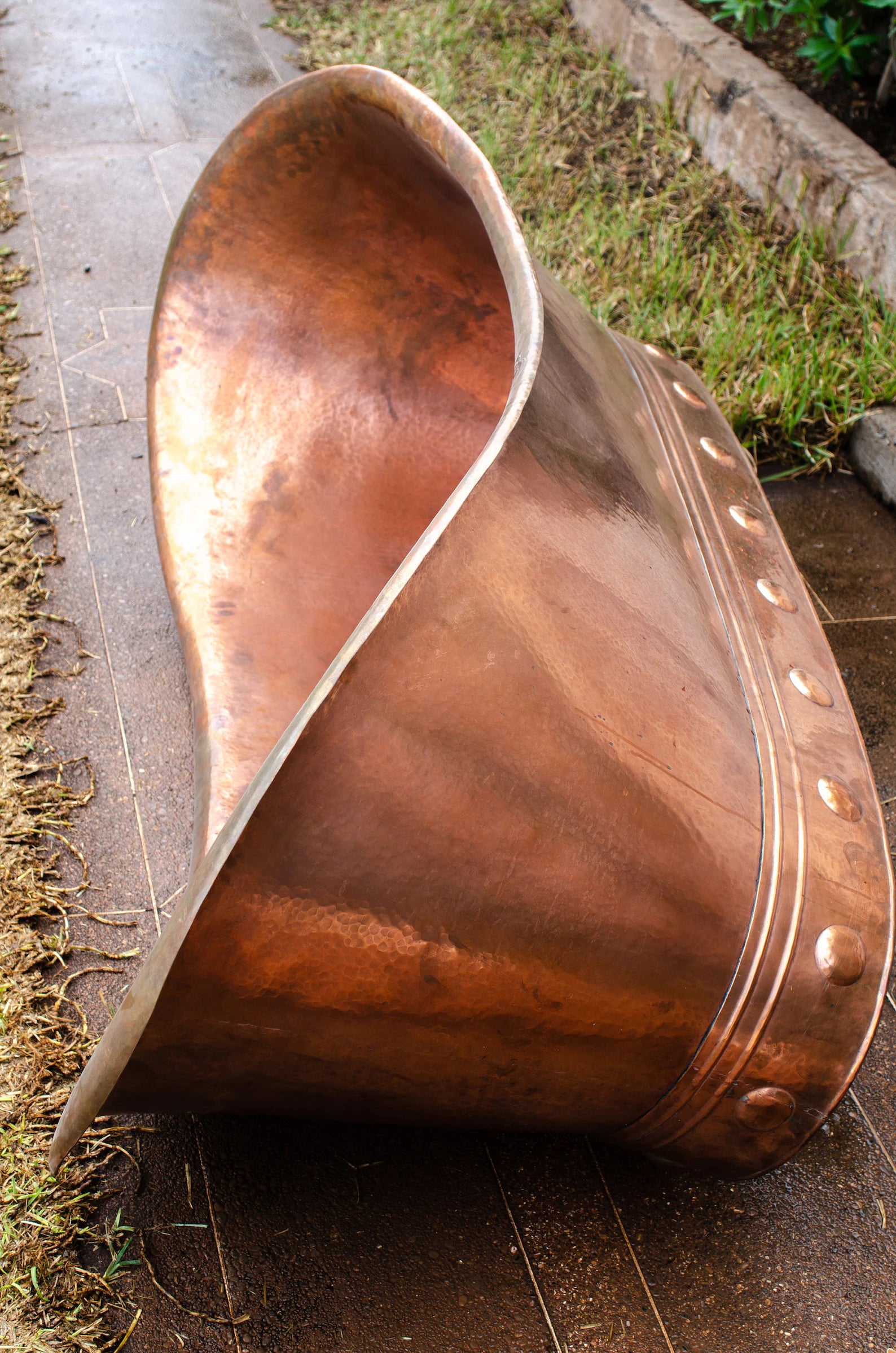 Solid Copper Bathtub | Vintage Freestanding Hammered Tub | Customized Tub