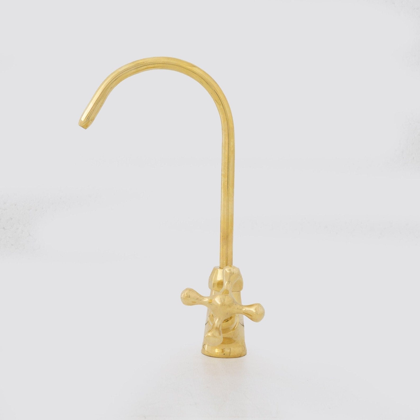 Unlacquered Brass Water Dispenser Kitchen Faucet | Single Hole Cold Water Tap
