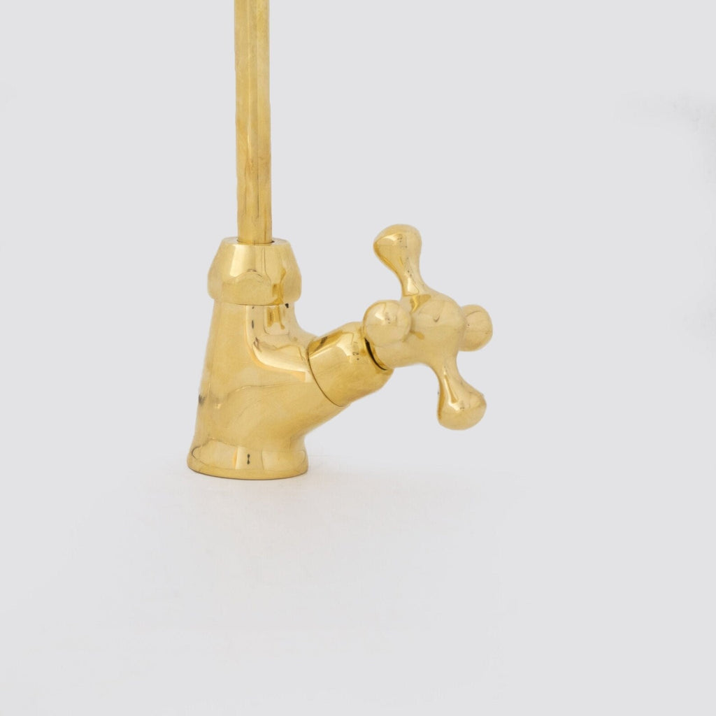 Unlacquered Brass Water Dispenser Kitchen Faucet | Single Hole Cold Water Tap