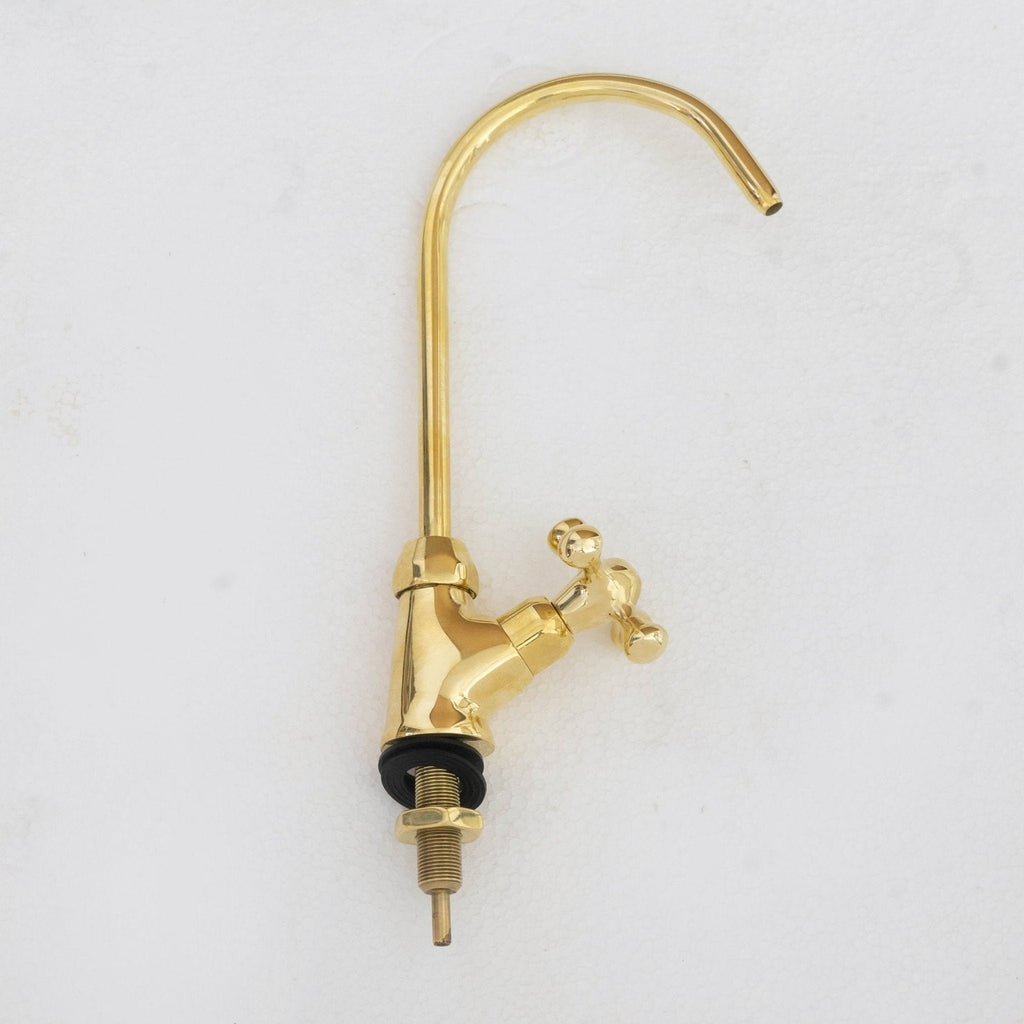 Unlacquered Brass Water Dispenser Kitchen Faucet | Single Hole Cold Water Tap