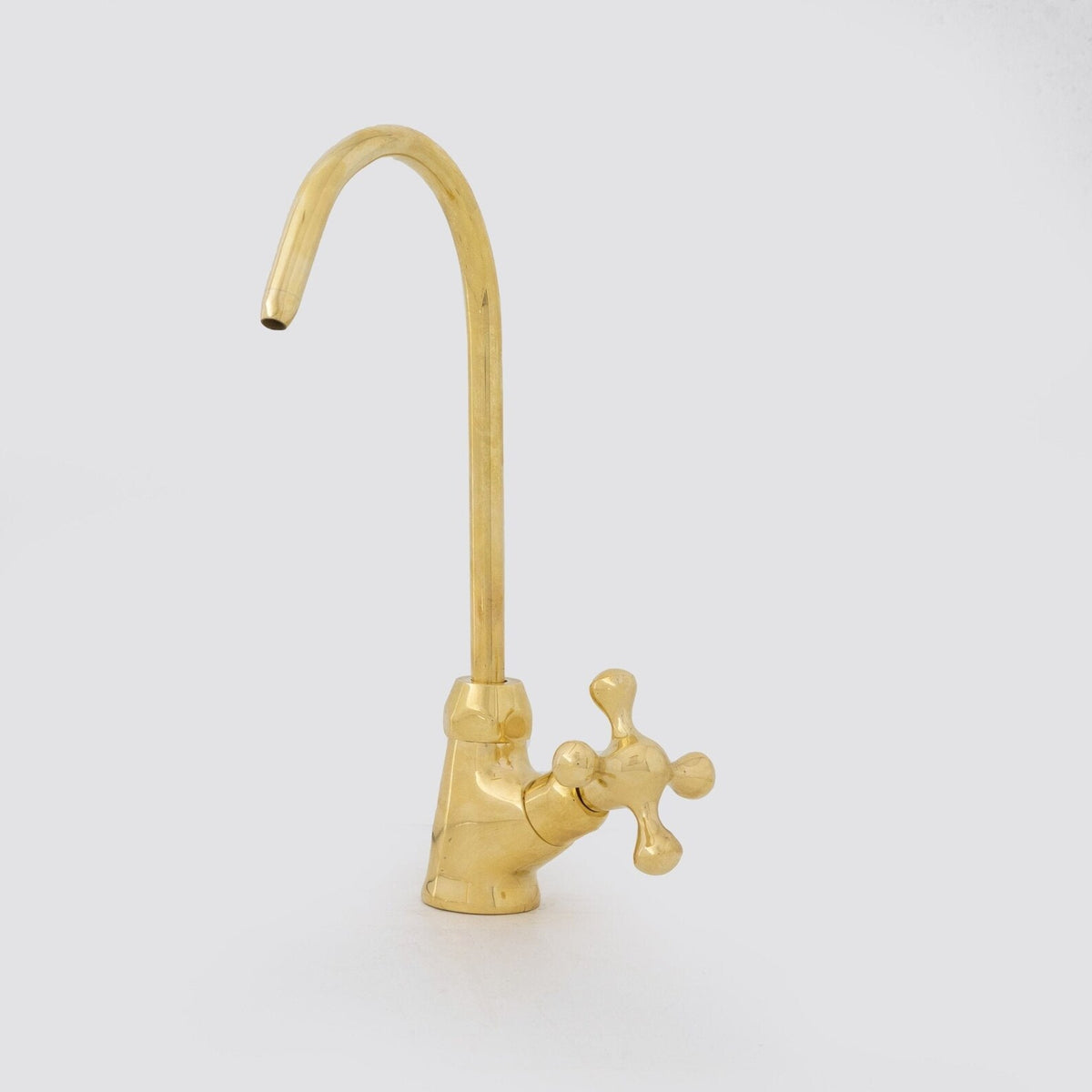 Unlacquered Brass Water Dispenser Kitchen Faucet | Single Hole Cold Water Tap