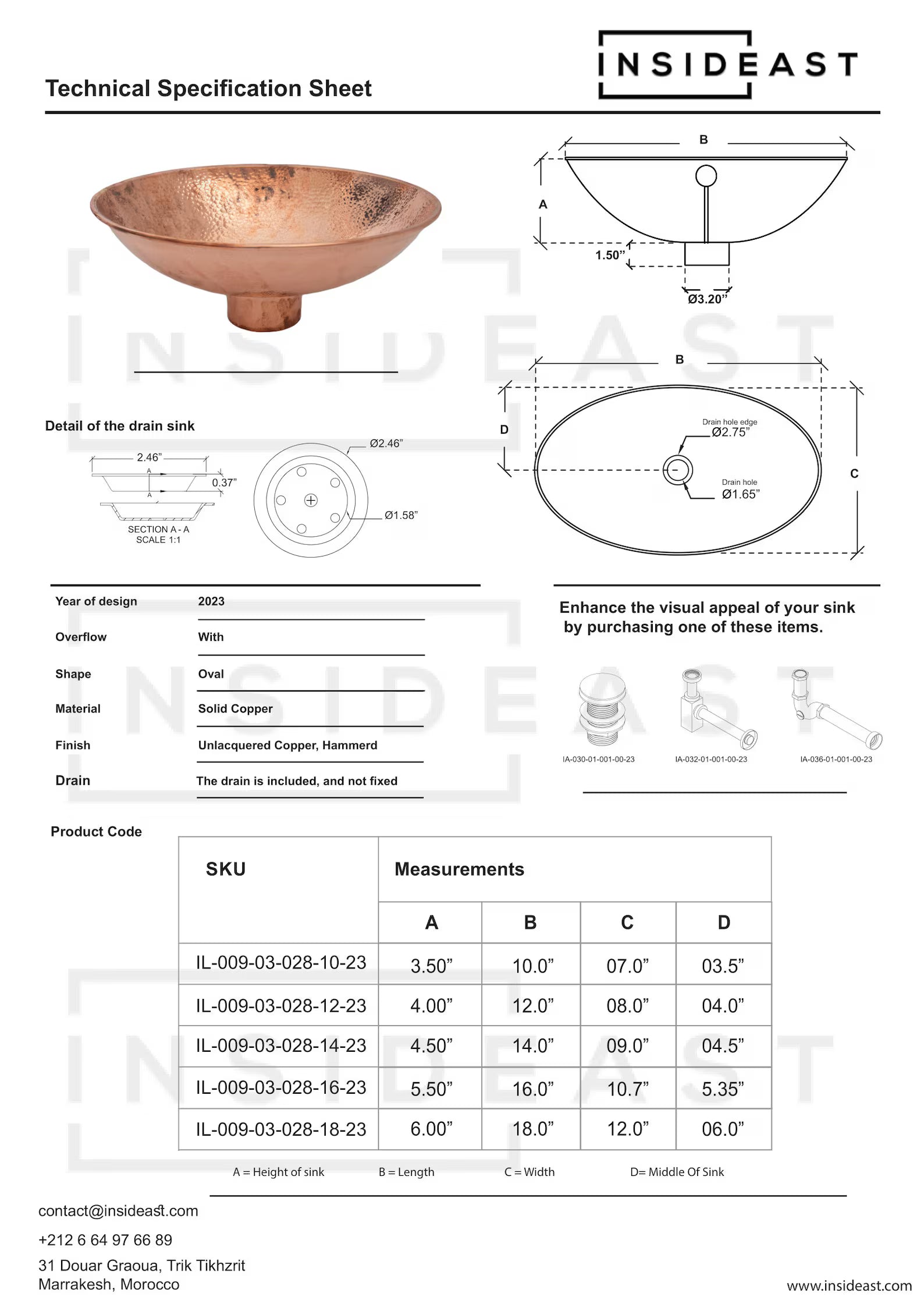 Oval Solid Copper Vessel Sink, Hammered Bathroom Vanity Sink, Powder Room Basin Sink