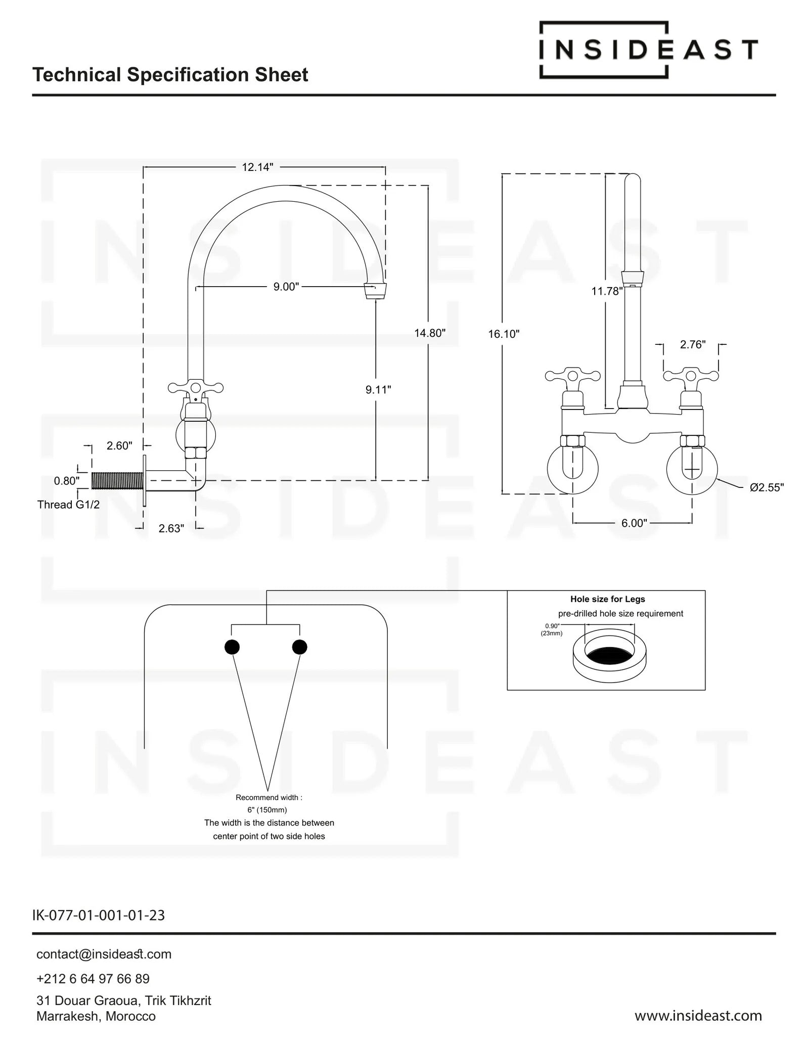 Wall Mount Bridge Faucet, Wall-Mount Sink Faucet, Wall Kitchen Faucet