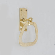 Unlacquered Brass Towel Holder, Wall-Mounted Bathroom Towel Ring