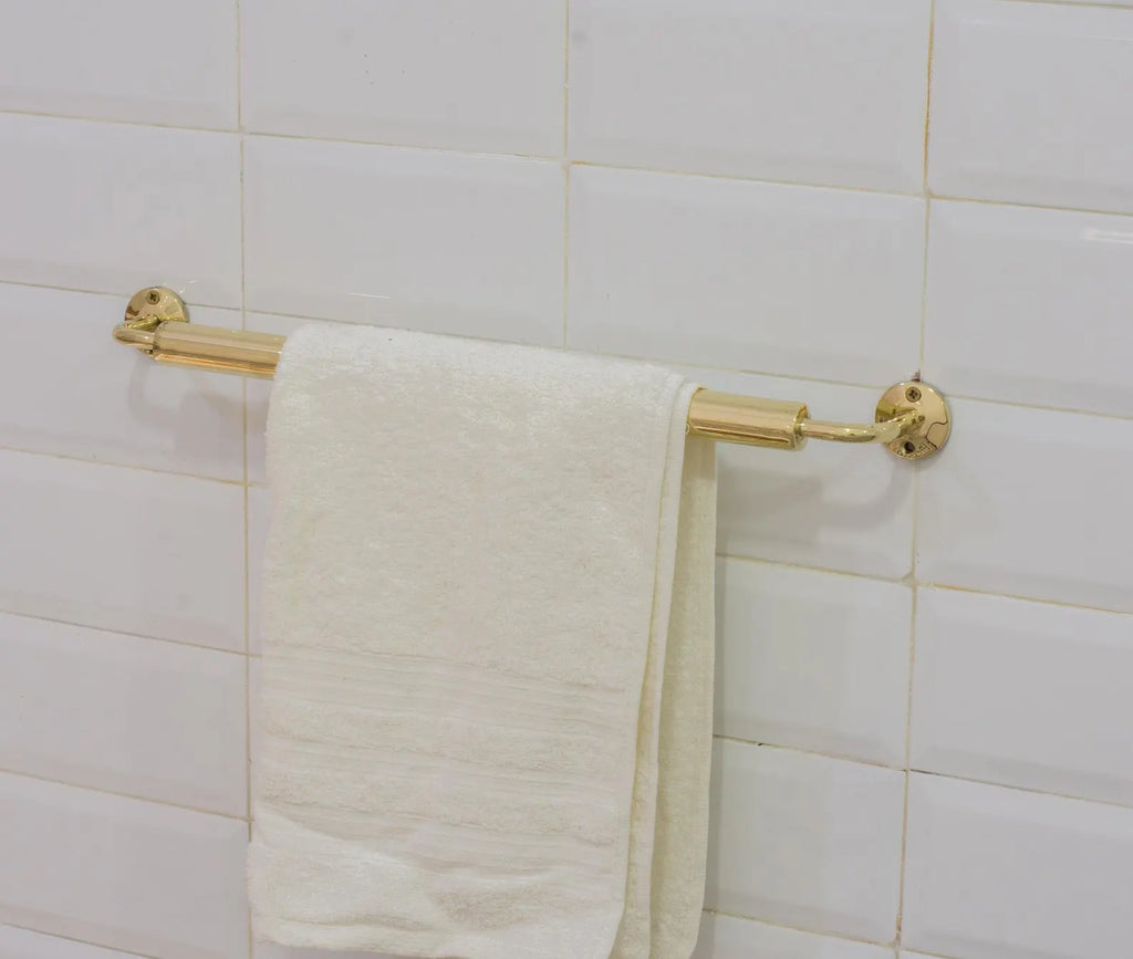 Unlacquered Brass Towel Rail – Bathroom Towel Holder