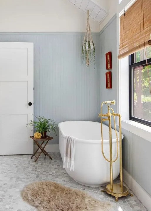 Unlacquered Brass Tub Filler Detail