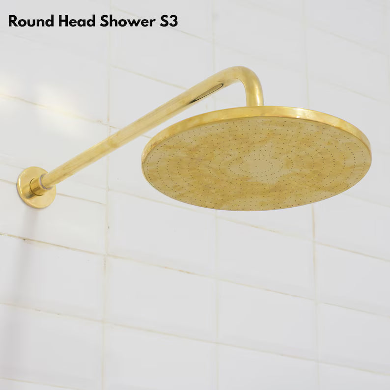 Insideast Moroccan Built-in 2 outlet Brass Shower System - Head Shower System With Tub Filler
