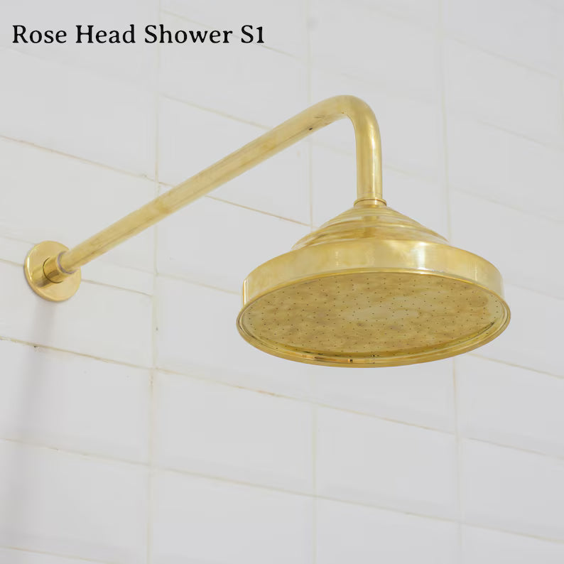 Insideast Moroccan Built-in 2 outlet Brass Shower System - Head Shower System With Tub Filler