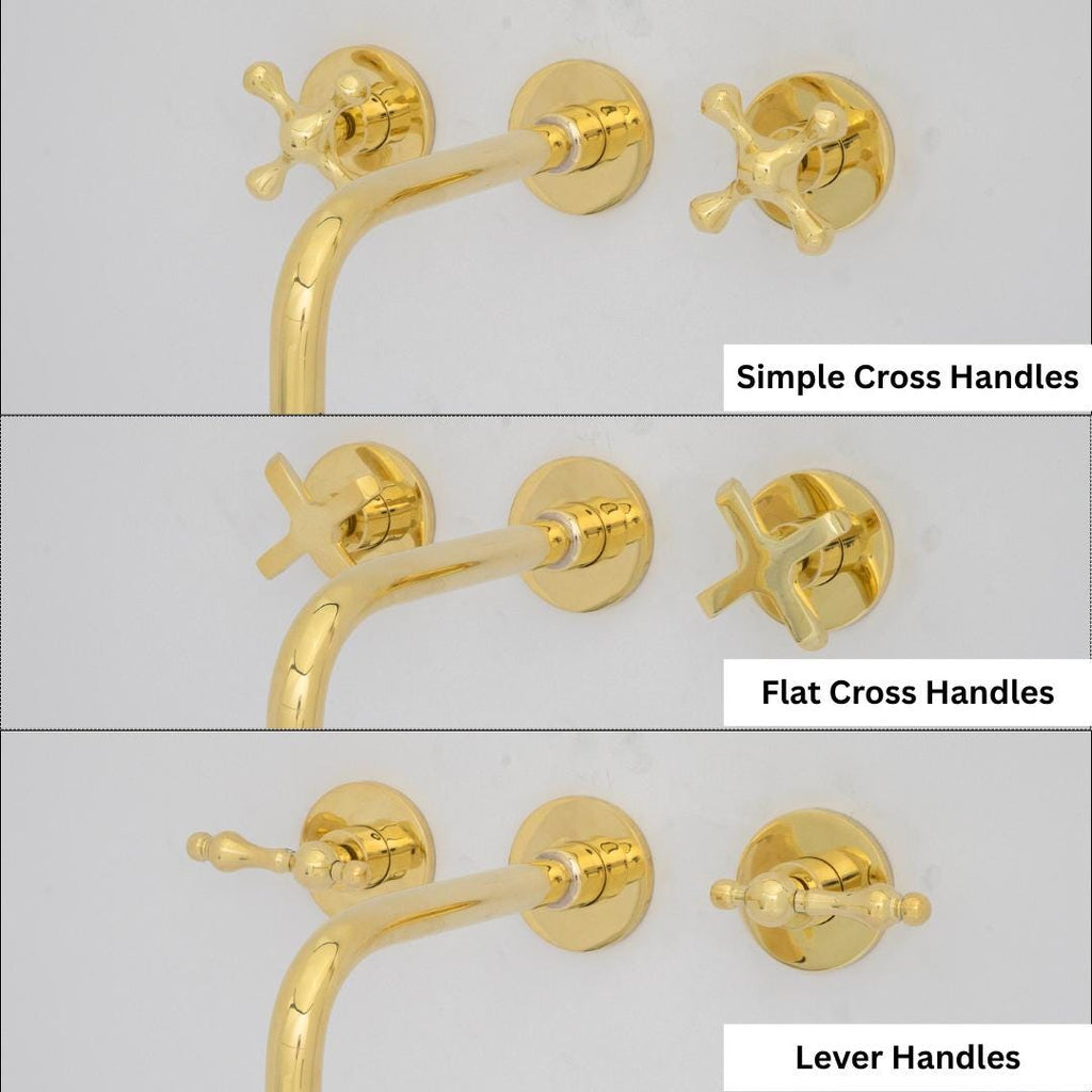 Unlacquered Brass Built-in Faucet | Bathroom Concealed Faucet