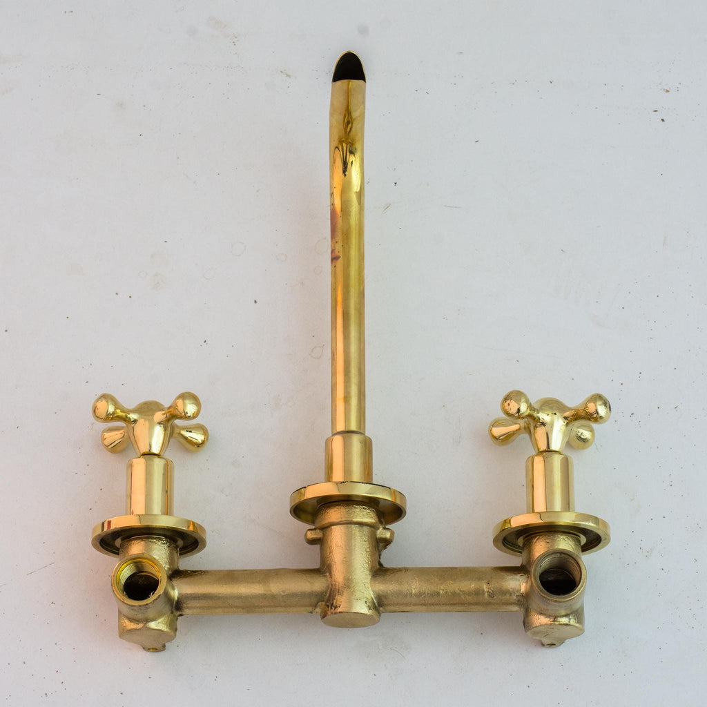 Unlacquered Brass Built-in Faucet | Bathroom Concealed Faucet