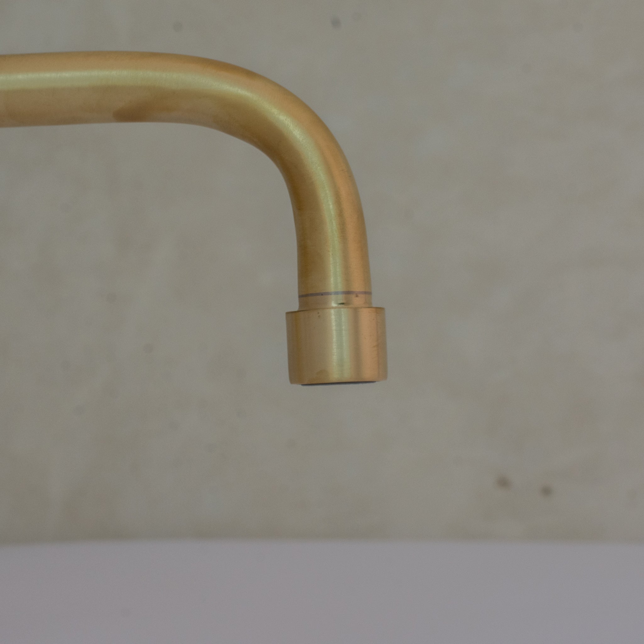 Kitchen Cold Water Faucet Brass, Brushed Brass Cold Water Dispenser Faucet, Single Hole Kitchen Tap, Deck Mount Brass Faucet - Insideast