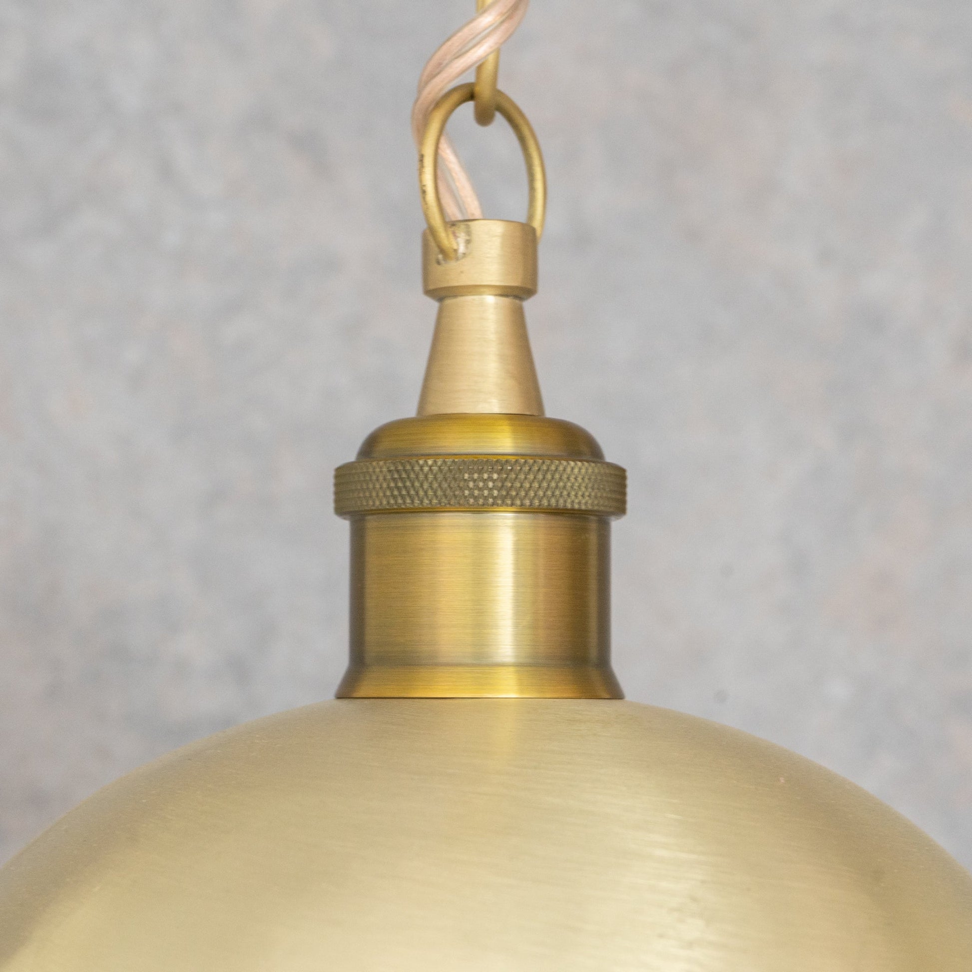 Luminous Soft - Hammered Brass Dome Pendant - Traditional Moroccan brass Light - Insideast