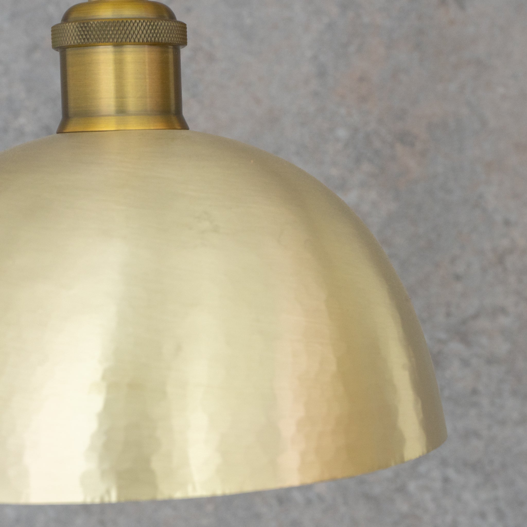 Luminous Soft - Hammered Brass Dome Pendant - Traditional Moroccan brass Light - Insideast