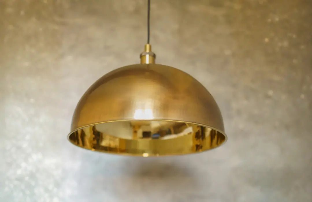 Oil Rubbed Bronze Dome Pendant Light, Bronze Ceiling Dome Lampshade - Insideast