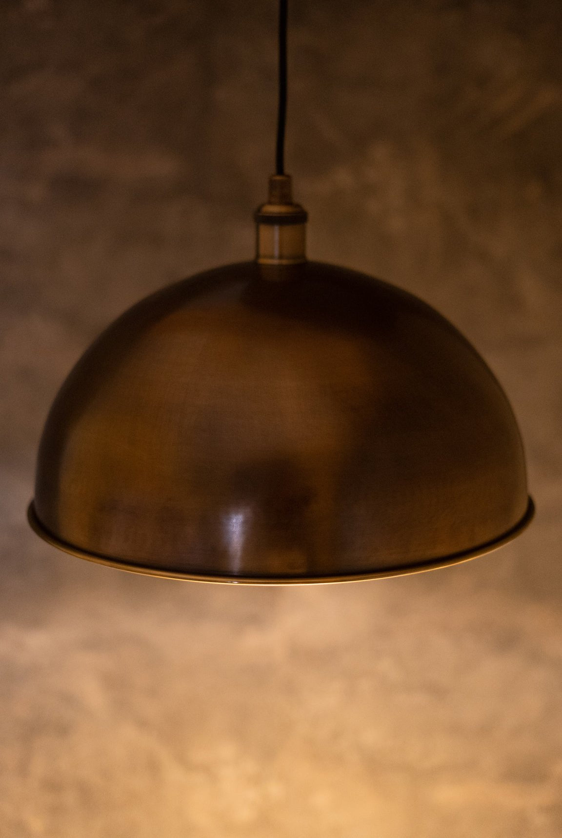 Oil Rubbed Bronze Dome Pendant Light, Bronze Ceiling Dome Lampshade - Insideast