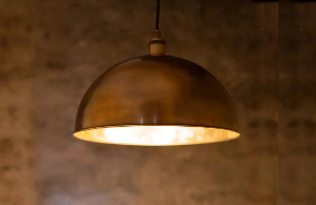 Oil Rubbed Bronze Dome Pendant Light, Bronze Ceiling Dome Lampshade - Insideast