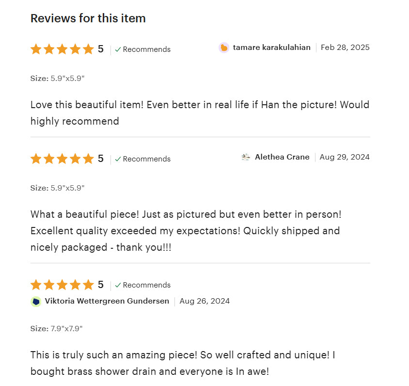 Engraved Traditional Style Brass Floor Drain | Shower floor