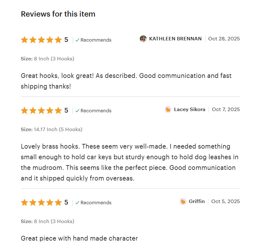 Solid Brass Coat Hooks Rack, Wall Mounted Hanger Hooks, Hallway Hooks