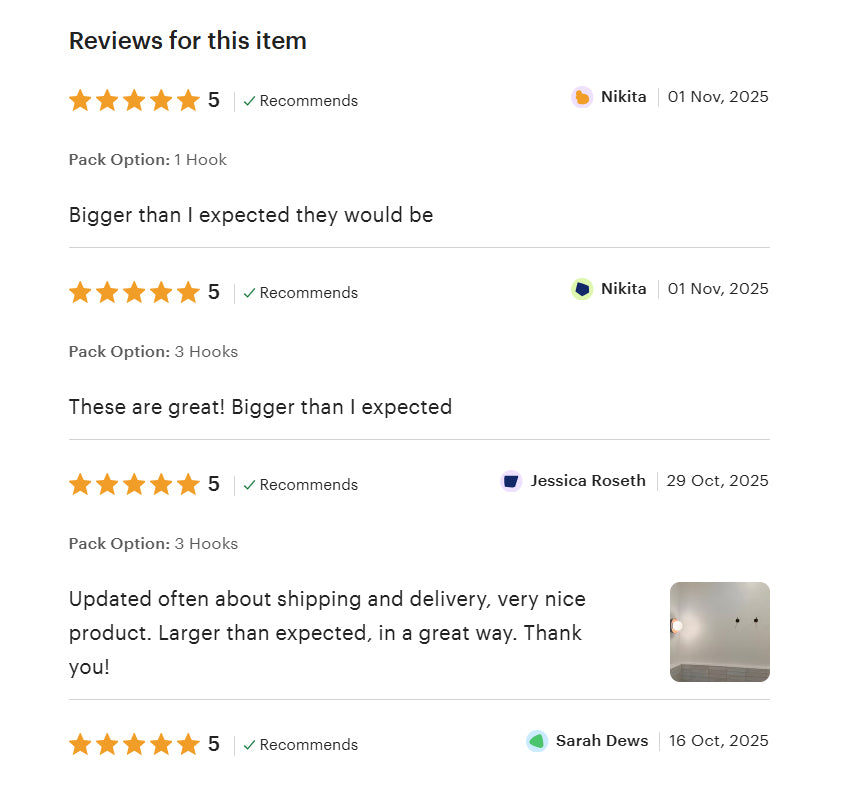 Vintage Hooks Set | Solid Brass Single Hook