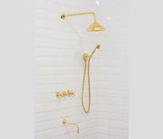 Unlacquered Brass Shower | Rain Shower Set | 3 Options