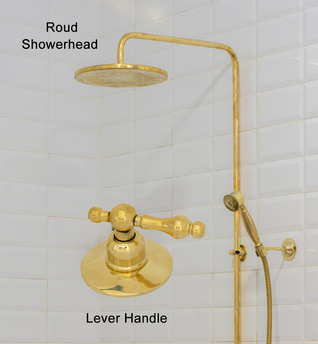 Round + Lever Handle