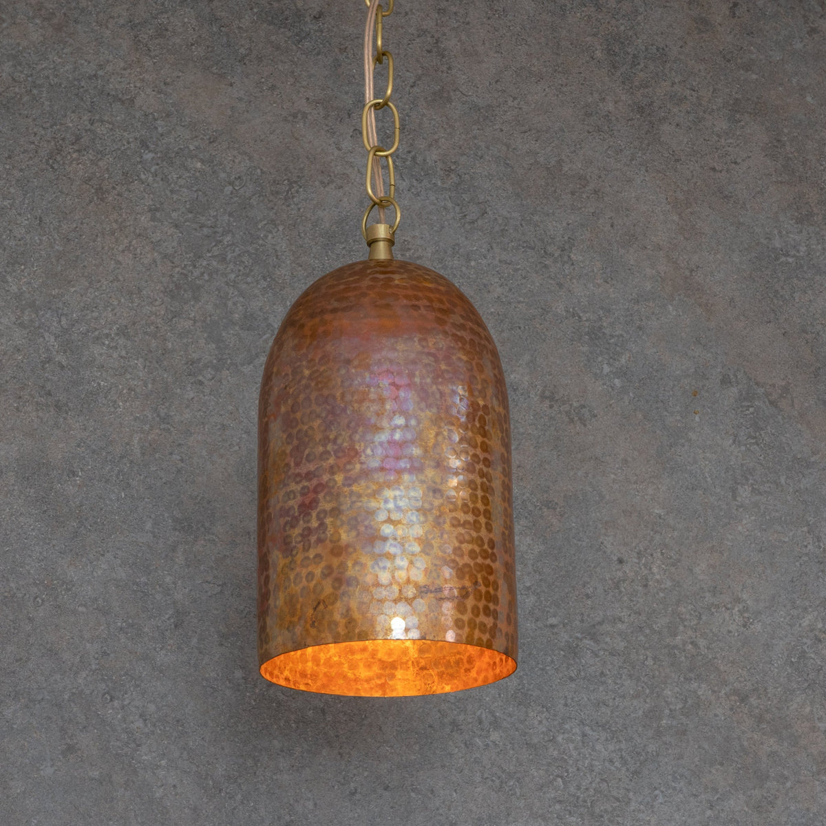 Rustic Copper Lights Handcrafted Copper Dome Lighting - Rustic Industrial Charm – Insideast