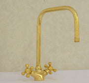 Single Hole Bathroom Faucet – Antique Brass Bathroom Faucet - Insideast