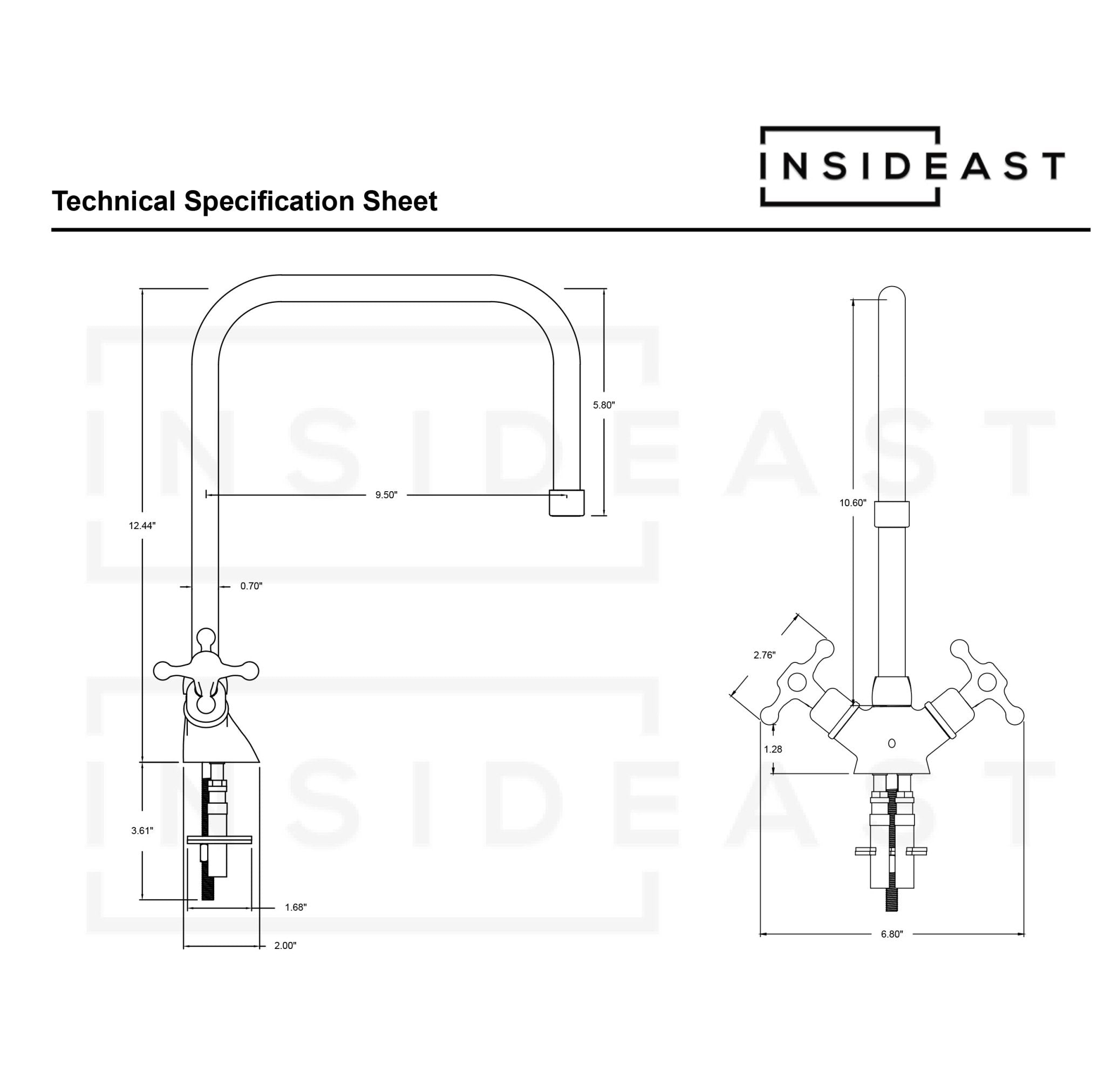 Single Hole Bathroom Faucet – Antique Brass Bathroom Faucet - Insideast