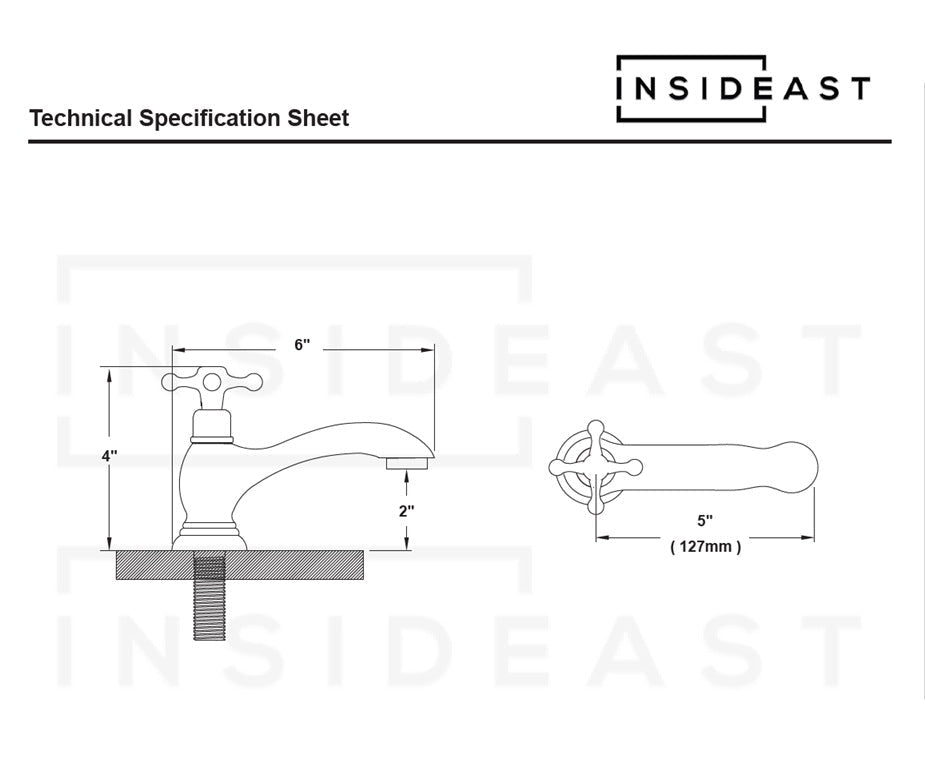 Single Hole Brass Bathroom Faucet – Brass Single Hole Bathroom Faucet - Insideast