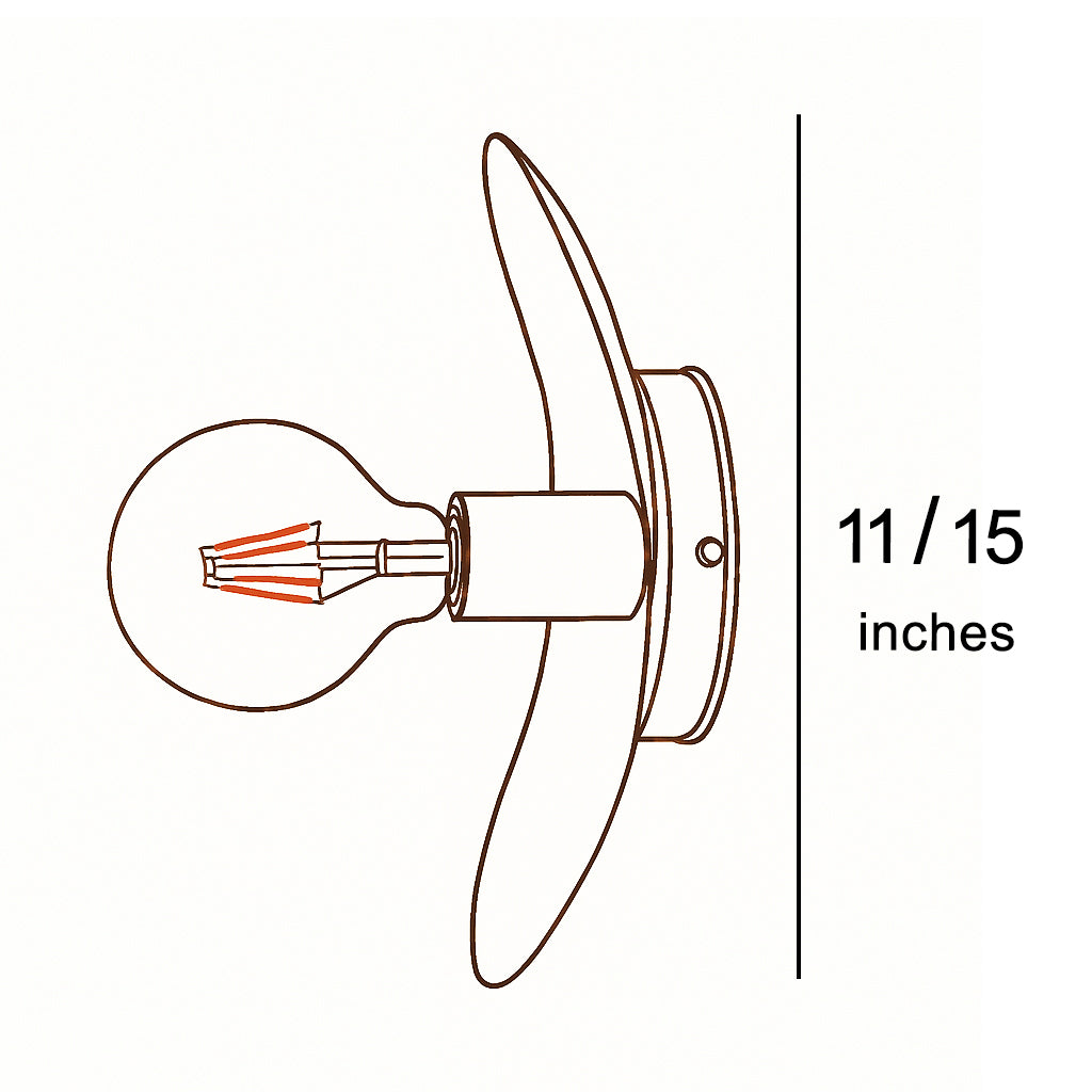 Sconce Size Comparison Diagram