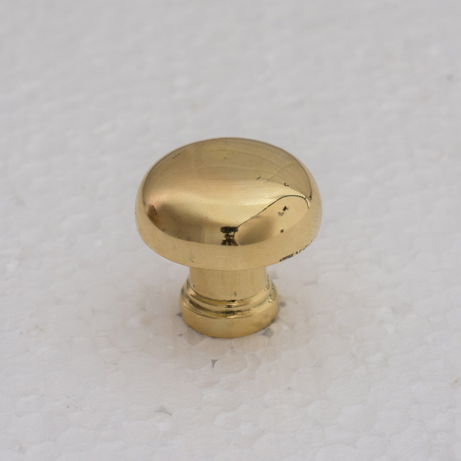 Smooth Heavy - Duty Unlacquered Brass Round Cabinet Knobs - Insideast