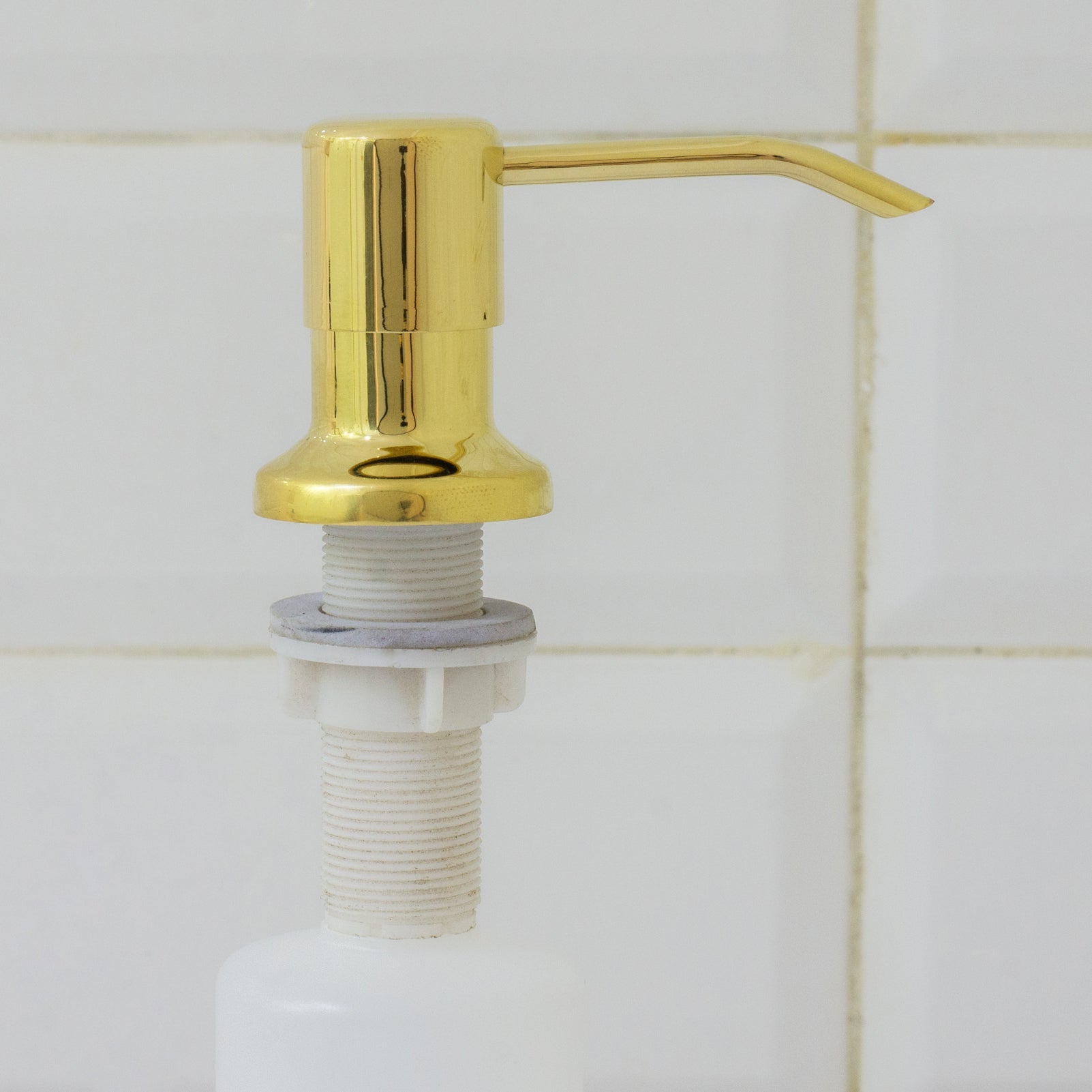 Soap Dispenser, Unlacquered Brass, Kitchen Sink Soap Dispenser - Insideast