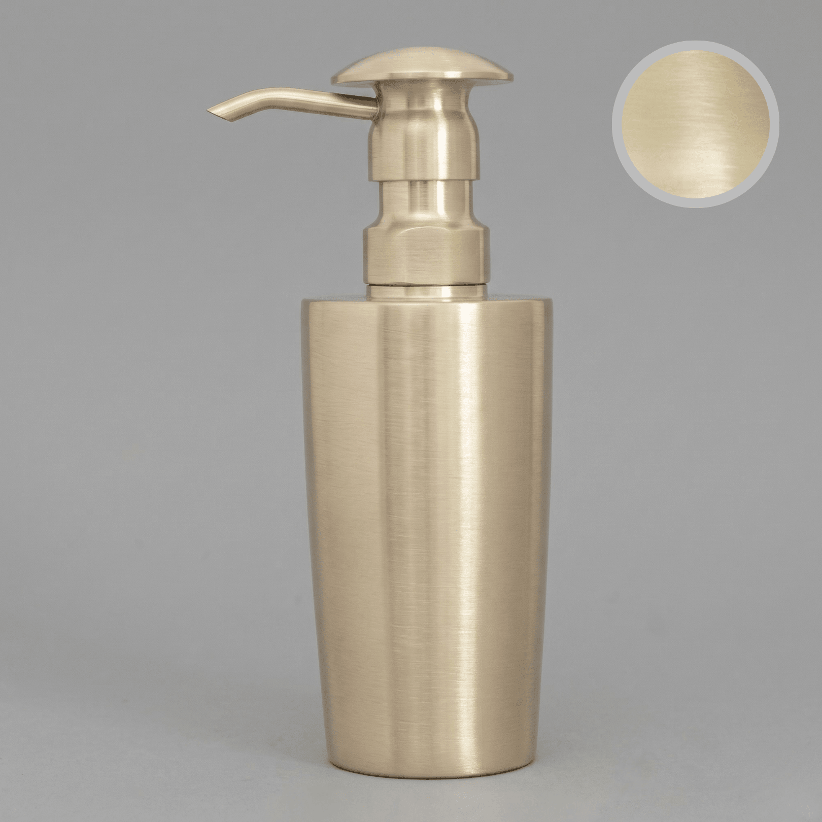Heritage Unlacquered Brass Soap Dispenser | Signature Living Finishes - Insideast