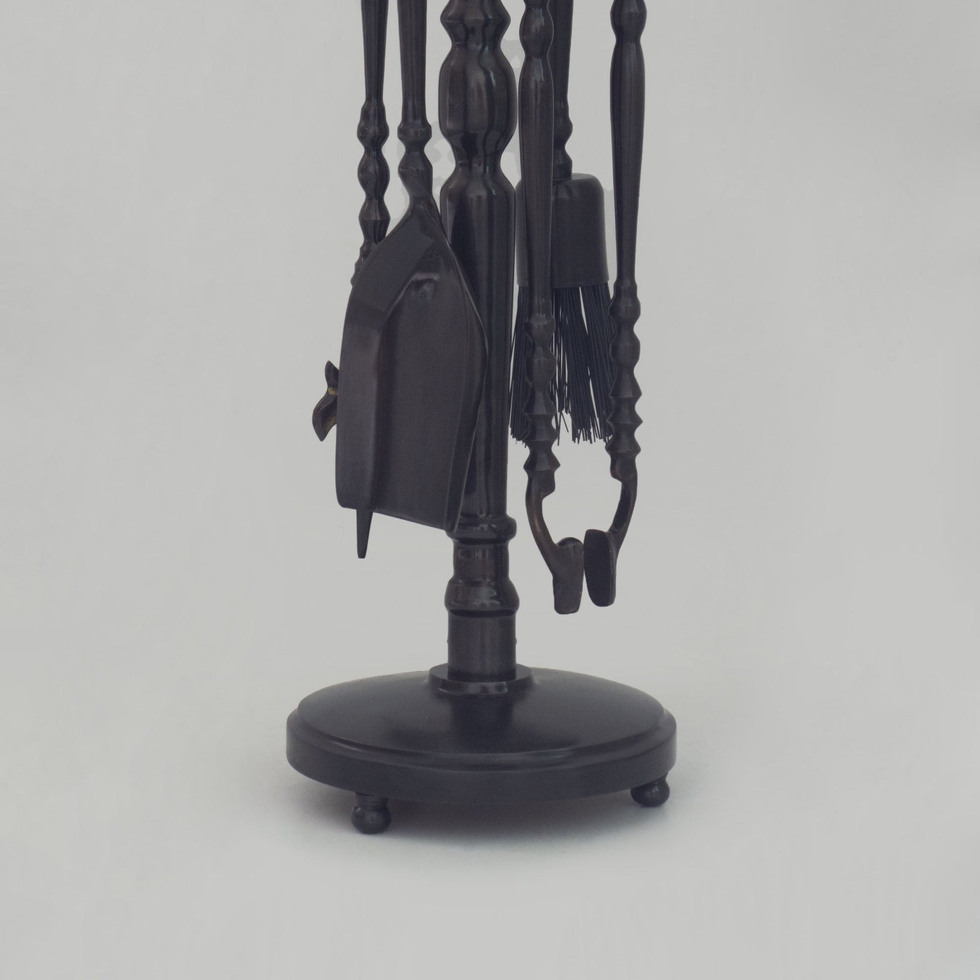 Solid Brass Black Fireplace Tools Set | Fire Tools Set Poker Tongs Shovel Broom - Insideast