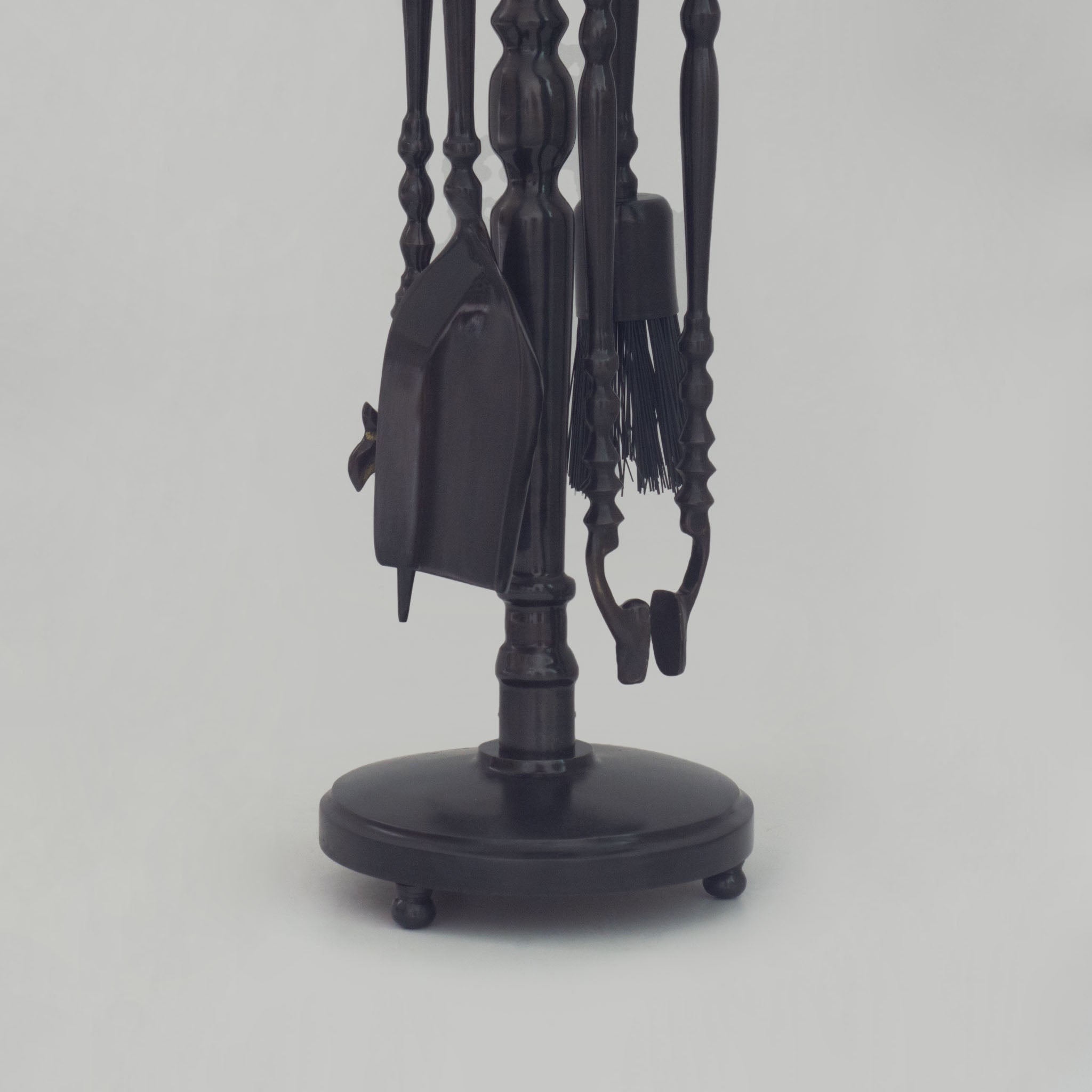 Solid Brass Black Fireplace Tools Set | Fire Tools Set Poker Tongs Shovel Broom - Insideast