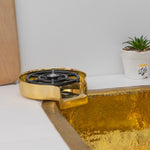 Load image into Gallery viewer, Solid Brass Body, Kitchen Cup Cleaner, Glass Rinser, Unlacquered Brass Patina

