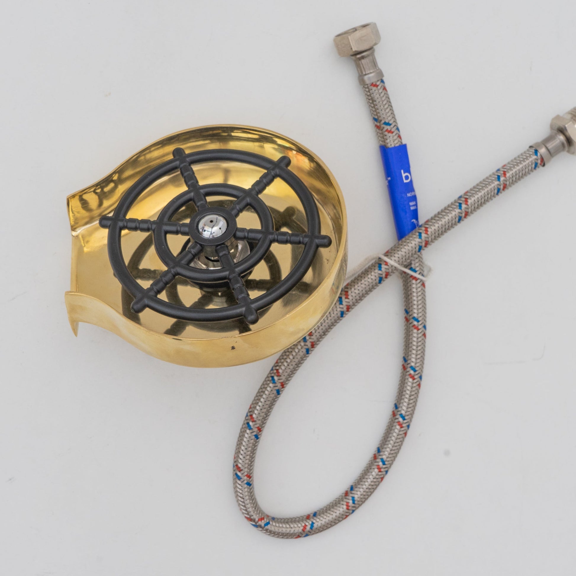 Solid Brass Body, Kitchen Cup Cleaner, Glass Rinser, Unlacquered Brass Patina - Insideast