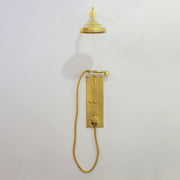 Solid Brass Built - In Shower System – Concealed Rainfall Showerhead with Handheld – Wall - Mounted Shower Set - Insideast
